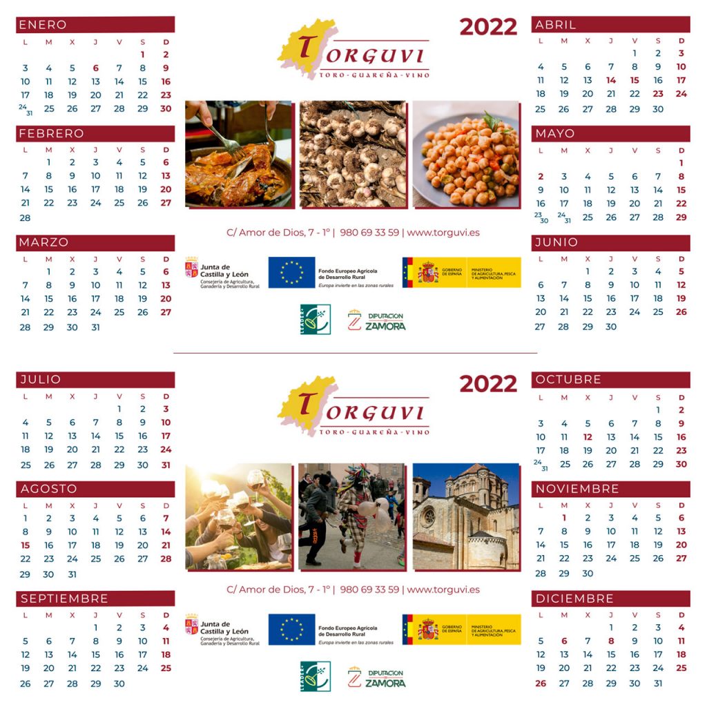 Calendario Torguvi 2022